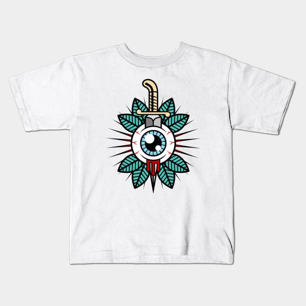 Eyeball Tattoo Kids T-Shirt by Woah_Jonny